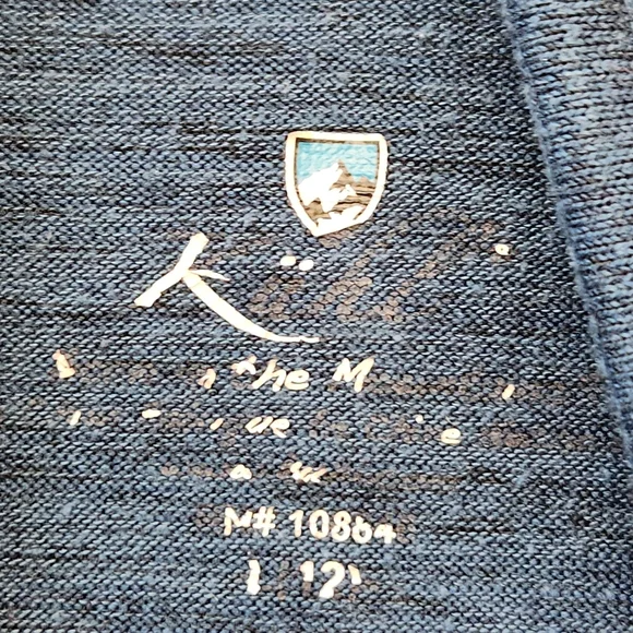 KUHL Women's Lea Pullover Small Teal Heathered Cowl Neck Kangaroo Pocket - Picture 6 of 11